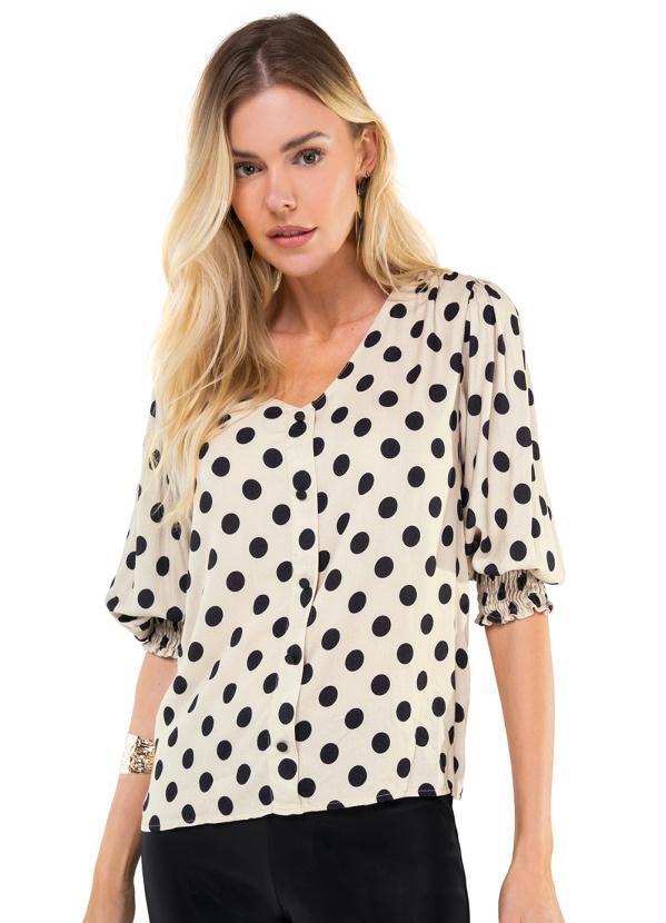 Camisa Manga 3/4 Bege