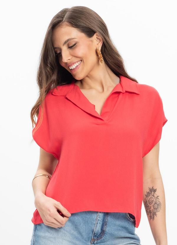 Camisa Polo Feminina Laranja