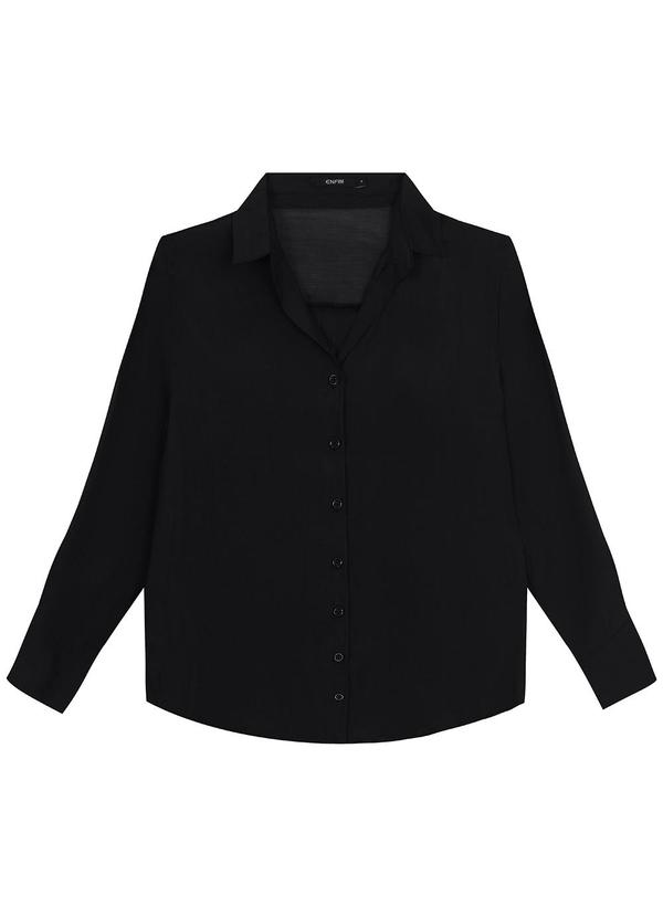 Camisa Feminina em Liocel Preto