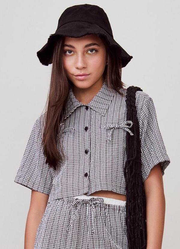 Camisa Xadrez Preto