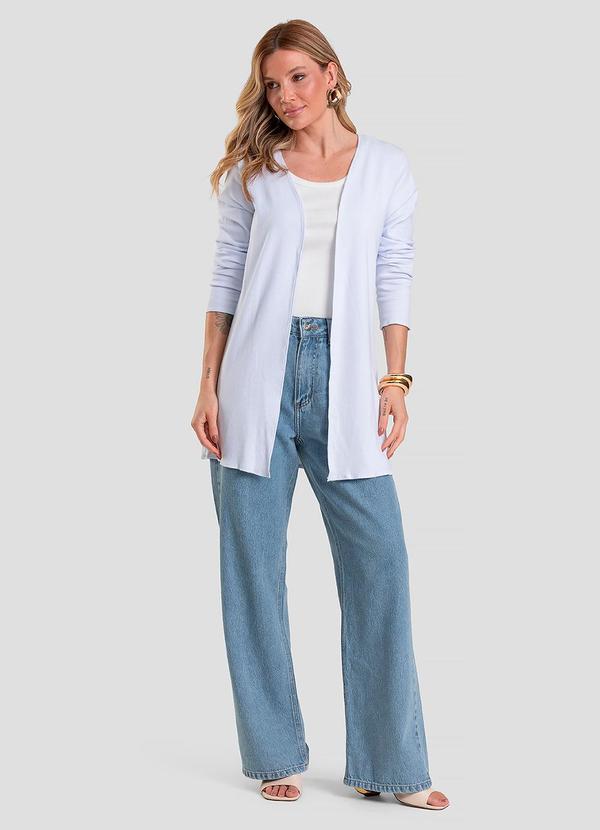 Vista 2 Cardigan Branco INFINITA COR INFINITA COR