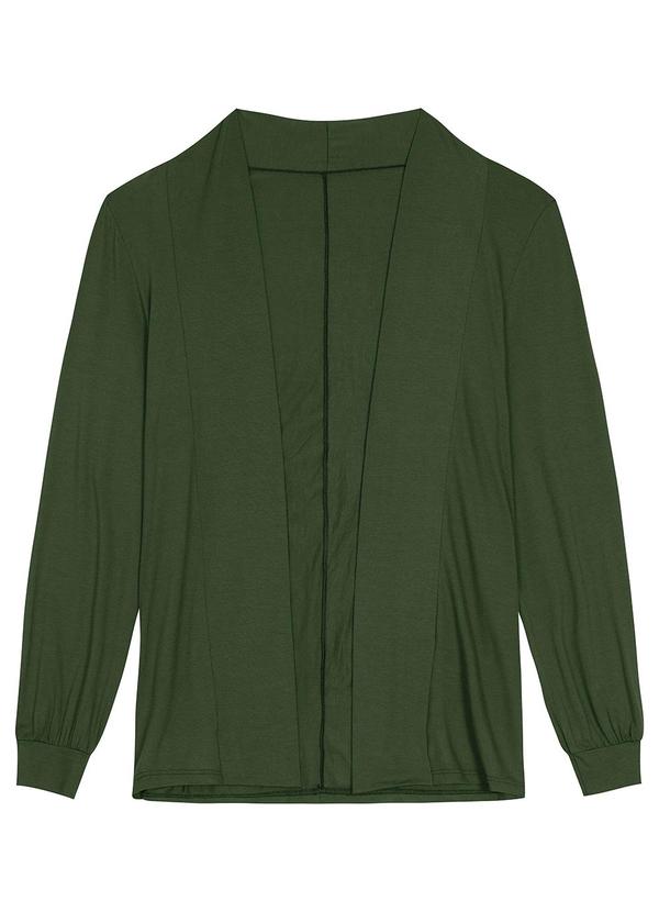 Vista 2 Cardigan Feminino em Viscose Verde Malwee Malwee