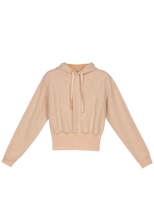 Blusão Feminino Comfy Moletom com Capuz Laranja
