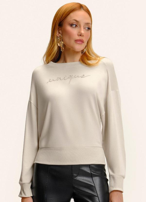 Blusão Feminino Molecotton Bege