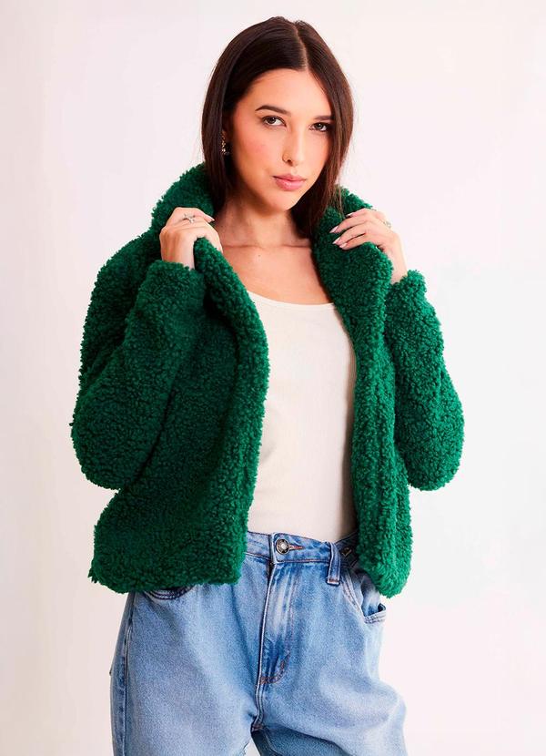 Casaco de Pelo Verde