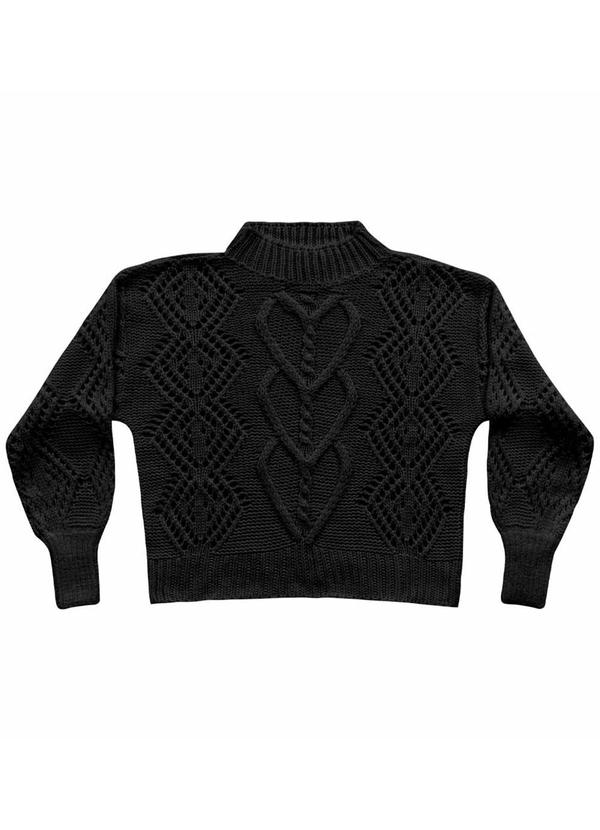Vista 2 Casaco Tricot Preto Angel Angel