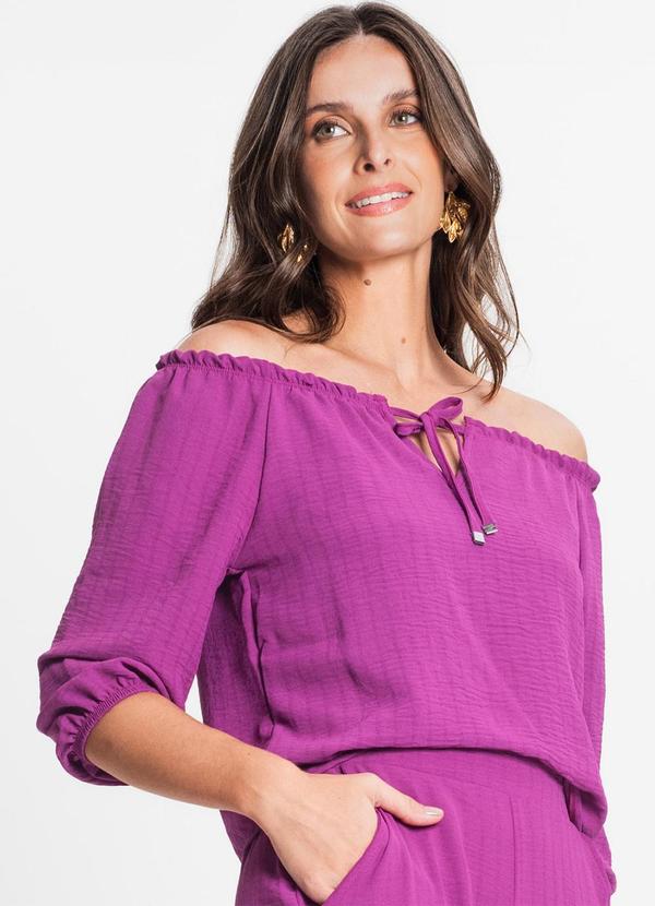 Blusa Feminina Ciganinha Roxo