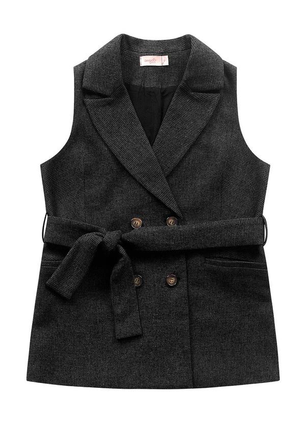 Colete Longo Preto