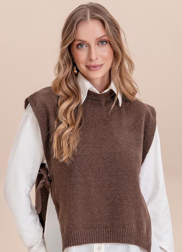Colete Tricot Marrom