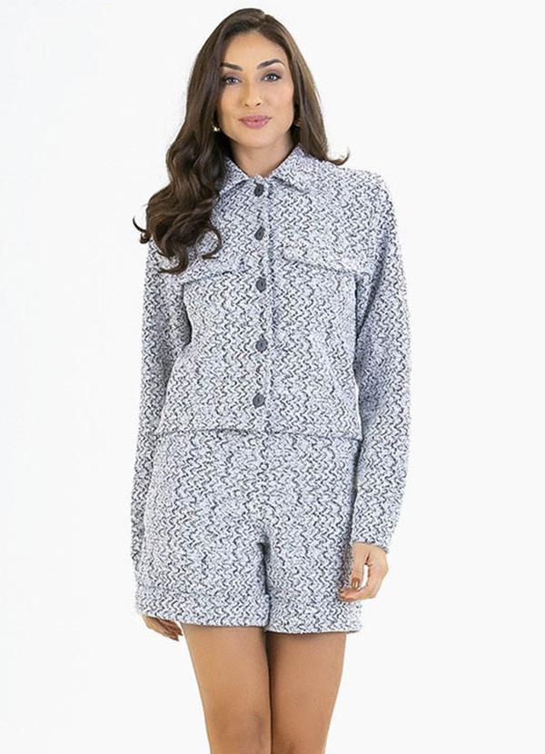 Vista 2 Conjunto Adulto em Tweed Preto Soft Bonni Soft Bonni