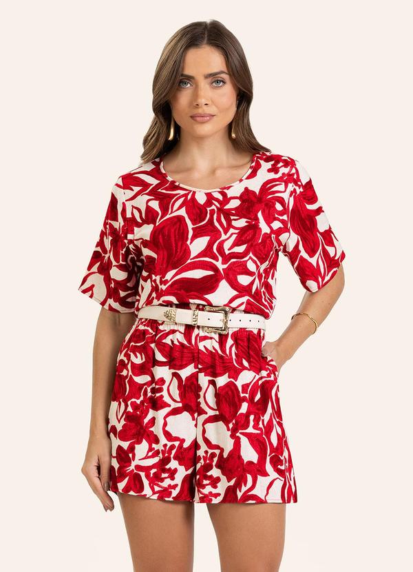 Vista 2 Conjunto Blusa com Shorts Vermelho Endless Endless
