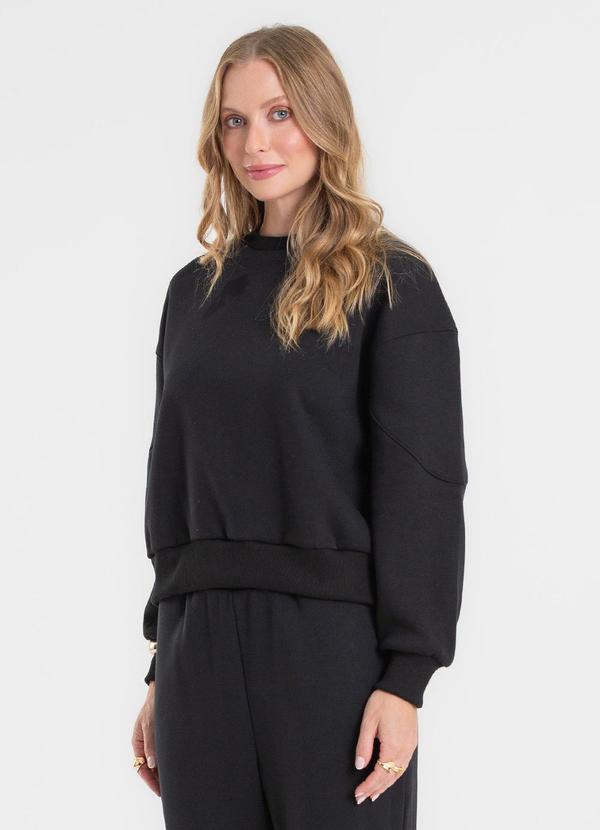 Conjunto Blusão com Calça Preto