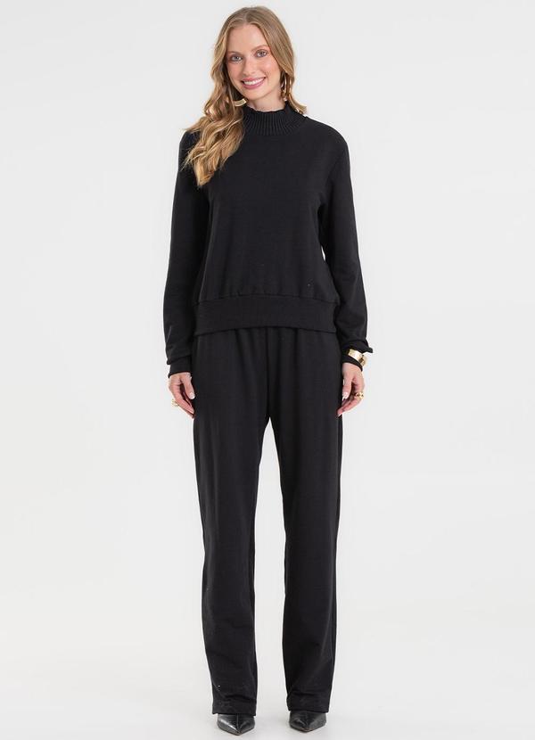 Conjunto Blusão com Calça Preto
