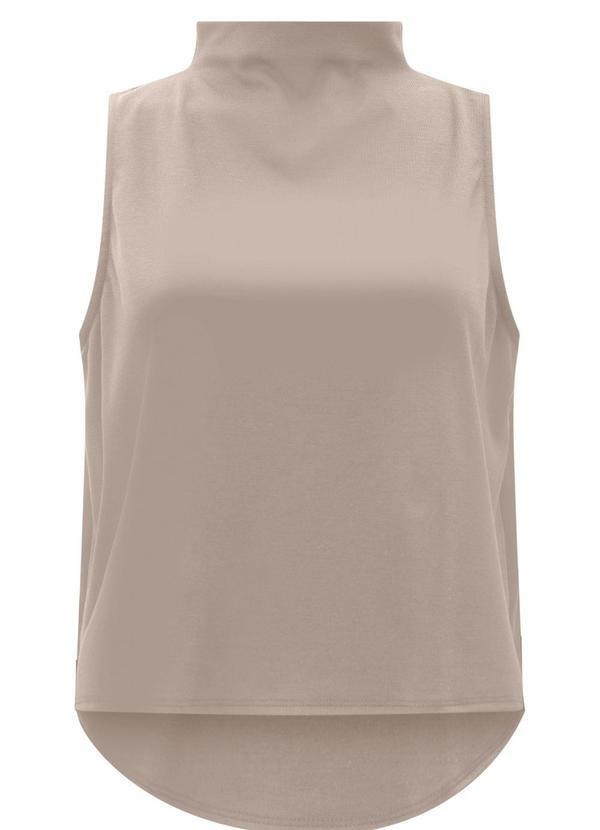 Conjunto com Calça e Blusa sem Mangas Cinza