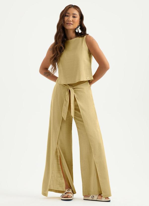 Vista 2 Conjunto em Algodão Caramelo Cativa Cativa