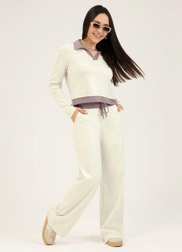 Conjunto em Algodão Off White