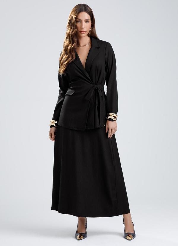 Conjunto em Linho Preto