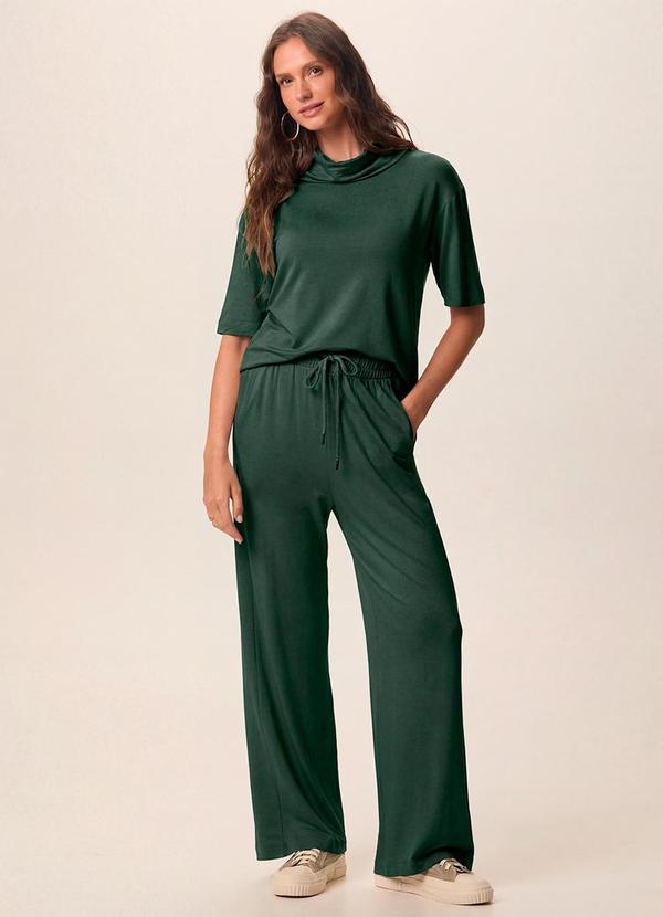 Conjunto em Moletinho Verde Esmeralda