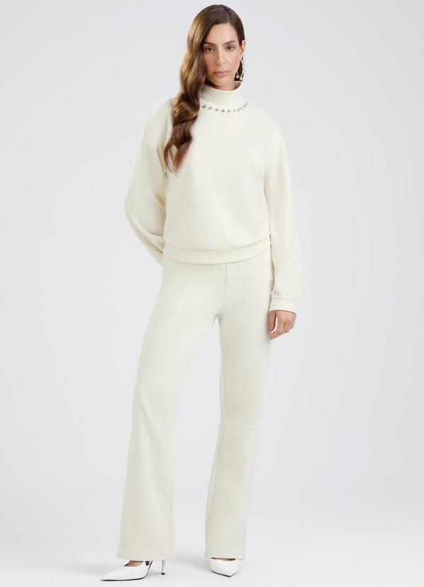 Conjunto em Moletom Off White