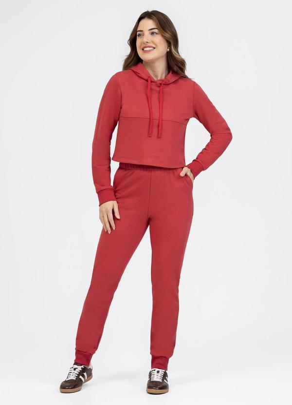 Conjunto em Moletom Vermelho