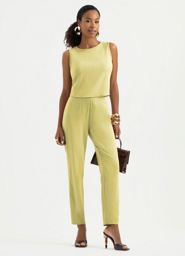 Vista 2 Conjunto em Viscose Caramelo Cativa Cativa