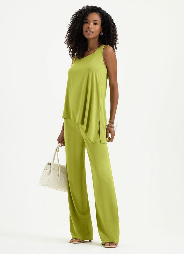 Vista 2 Conjunto em Viscose Verde Cativa Cativa