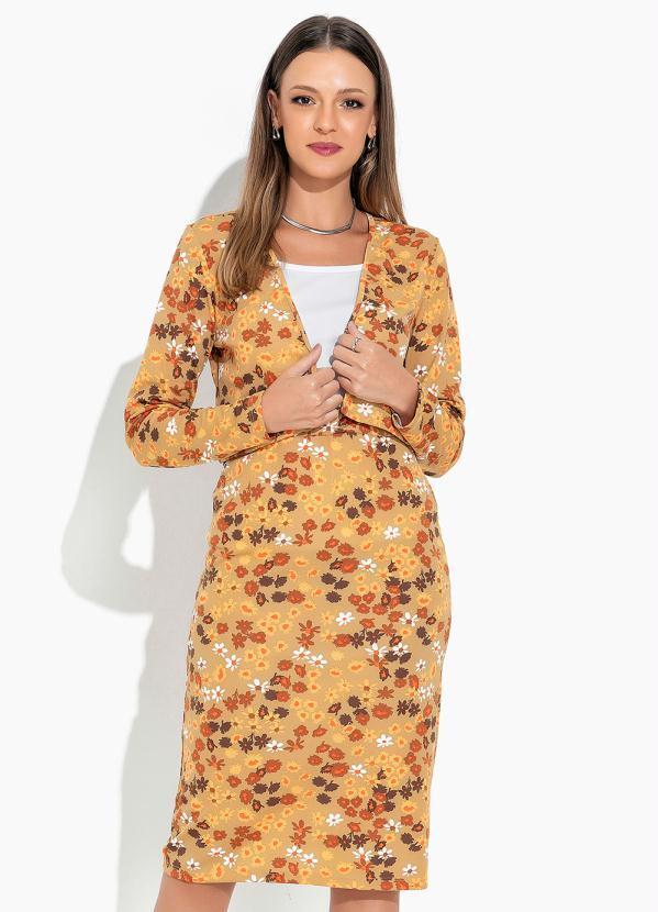 Vista 2 Conjunto Floral Amarelo Rosalie Rosalie