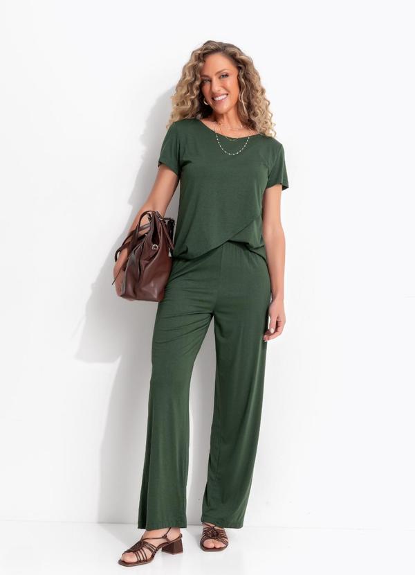 Conjunto Verde em Malha de Viscose