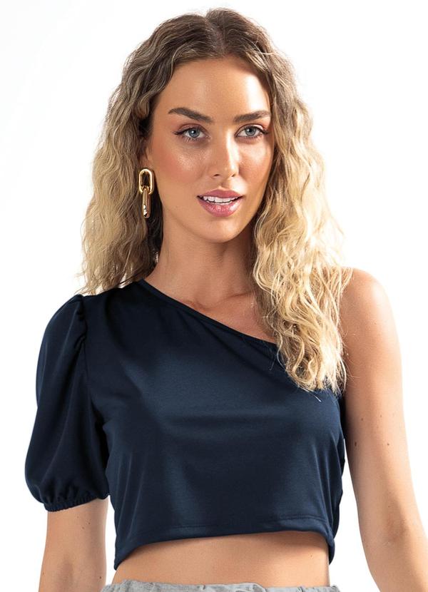 Blusa Azul Marinho em Malha