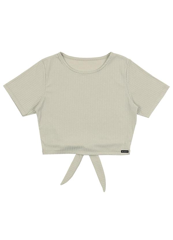 Blusa com Amarracao Teen Feminina Gelo