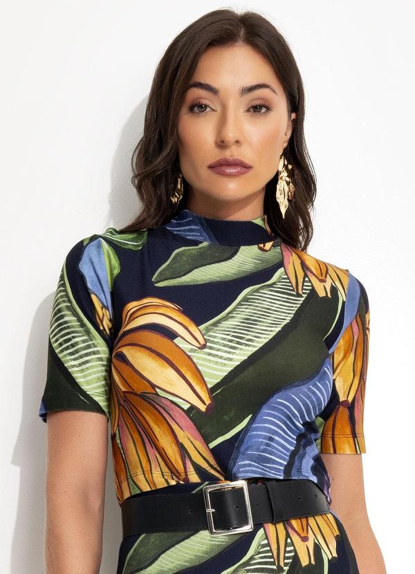 Blusa Cropped Banana Uva Verde