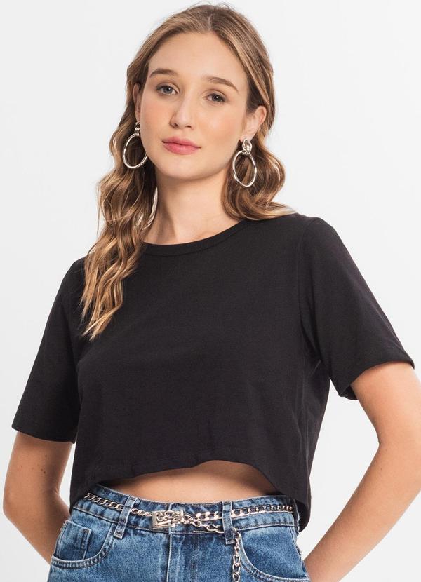 Blusa Cropped Lisa Preto