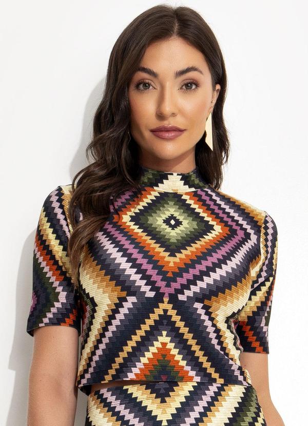 Blusa Cropped Pretti Preto