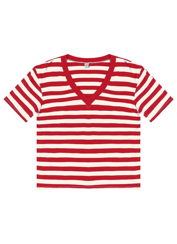Blusa Feminina em Ribana de Viscose Vermelho