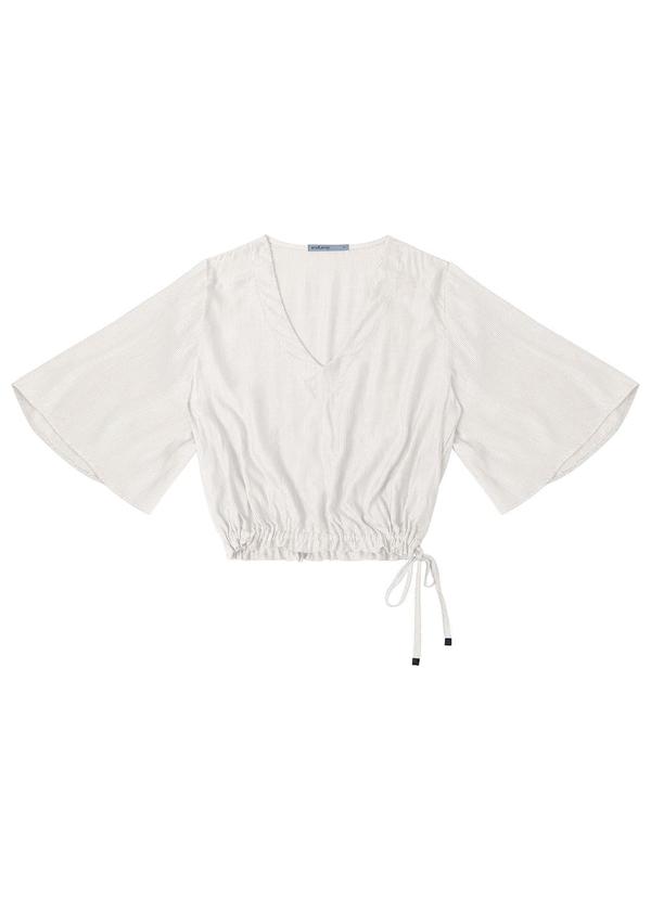 Blusa Feminina Manga 3/4 Bege