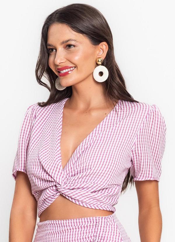 Blusa Feminina Transpassada Air Flow Roxo