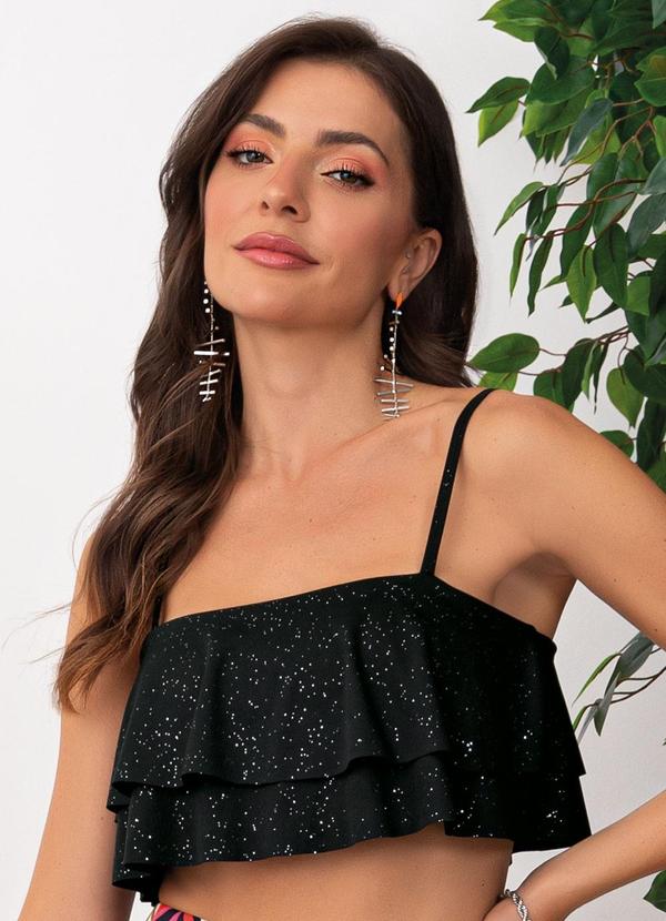 Blusa Preto em Malha