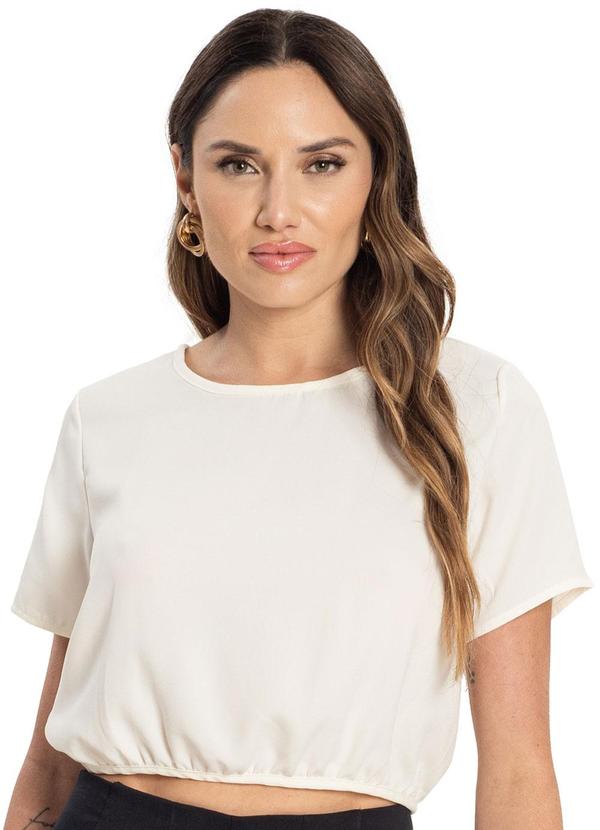 Vista 2 Blusa Tecido Plano Feminina Bege Endless Endless