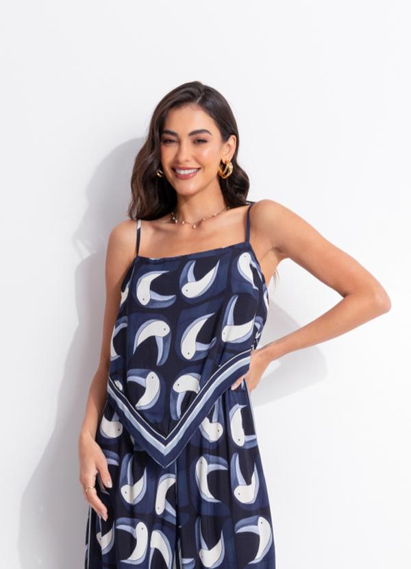 Blusa Tuca Tropical Preto