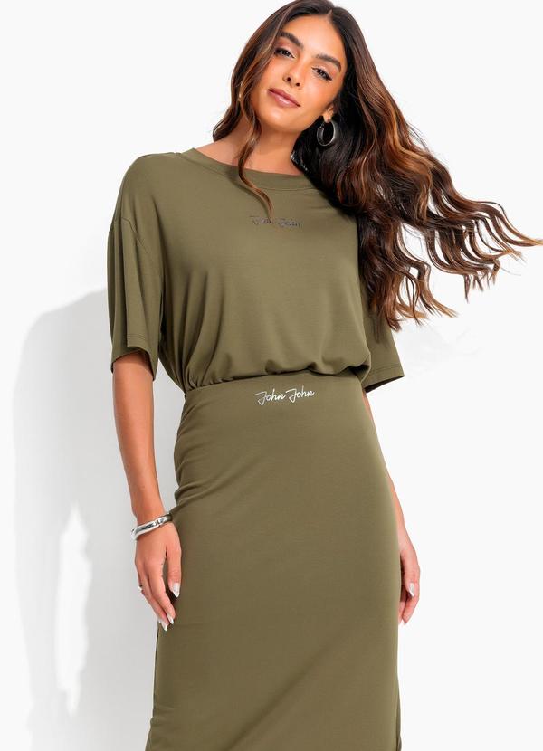 Vista 2 Blusa Visco Touch Jj Verde John John John John