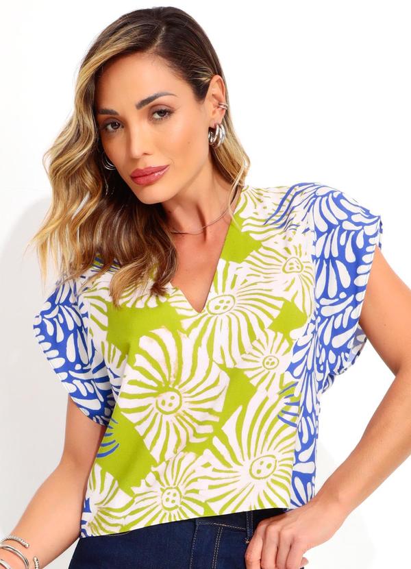Camiseta Estampada Bege