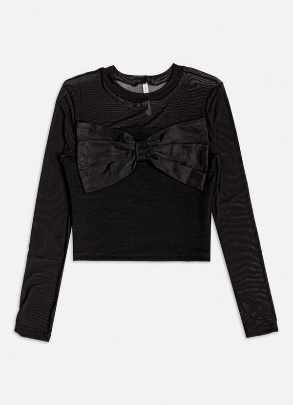Cropped com Laco I Am Preto