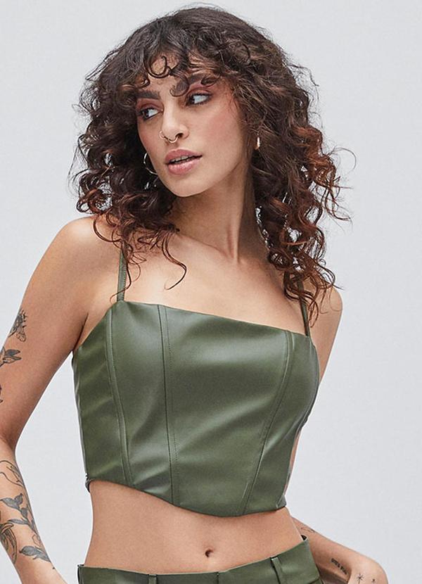 Cropped Corset Verde Verde