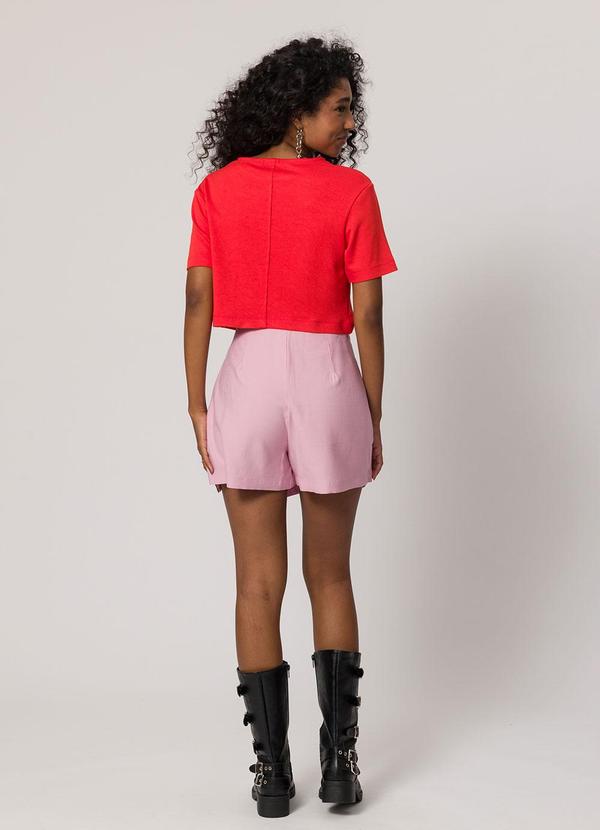 Cropped em Malha Bodycon Vermelho