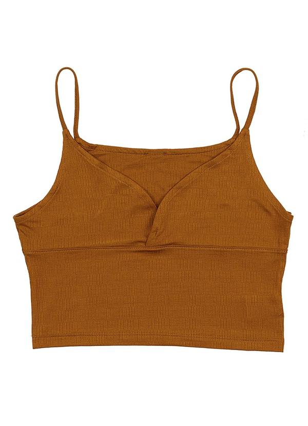Cropped Teen Feminino Marrom