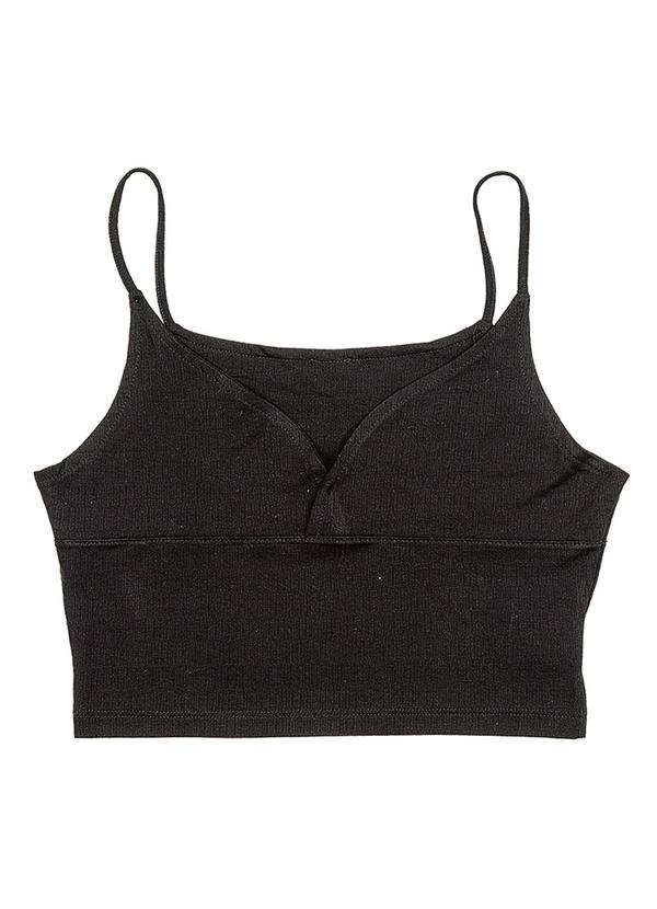 Cropped Teen Feminino Preto