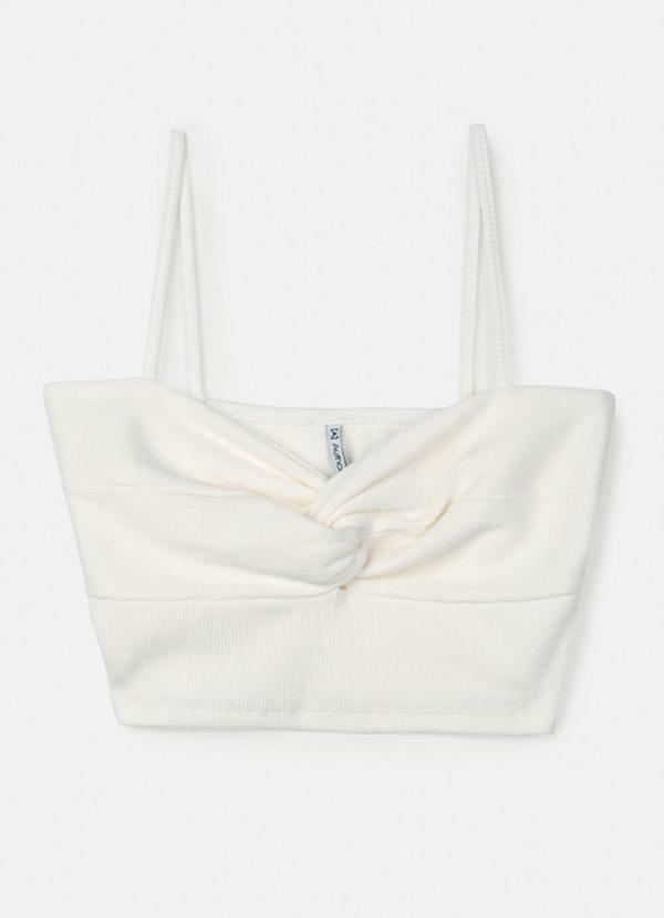 Top Off White de Ribana com Nó Off White