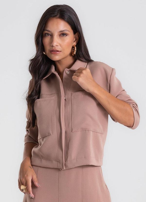 Camisa Jaqueta Alfaiataria Marrom