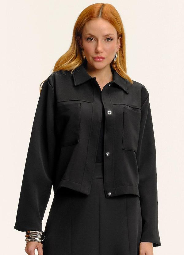 Camisa Jaqueta Alfaiataria Preto