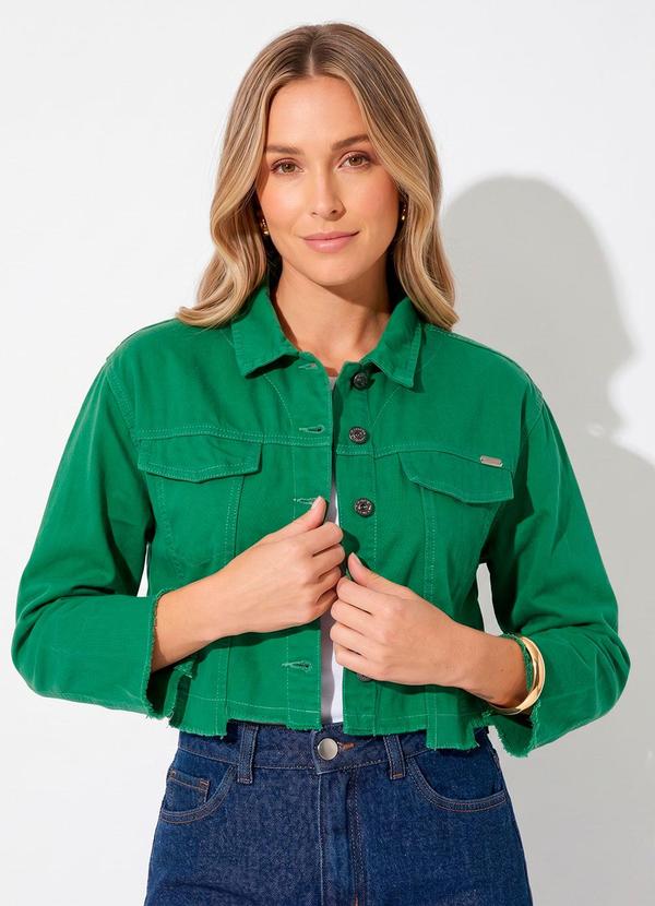 Casaco Verde em Jeans
